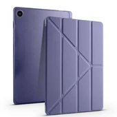 Samsung Tab S6 Lite P610 10.4 İnç Katlanabilir Kalemlikli Standlı Akıllı Kılıf  Lavanta - 1