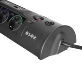 S-link PRZ01 PrizHive 3M 1860 Joule 1.5mm 1 Usb 1 TypeC 2.1A/5V 16A 250V 3680W 10lu Akım Korumalı Priz - 6