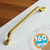 Mobilya Mutfak Dolabı Çekmece Dolap Kulpları Kulbu Kapak Kulpu 160 mm Gold Altın Kulp thumbnail 1
