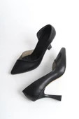 Siyah Renk Stiletto Kadeh Topuklu Ayakkabı - Solus thumbnail 2
