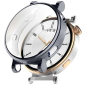 Sneezy Huawei Watch Gt4 41mm Tpu Yumuşak Silikon Kasa Ve Ekran Koruyucu  Füme thumbnail 1