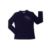 Toontoy Kız Çocuk Önü Taş İşlemeli Okul Tişört thumbnail 1