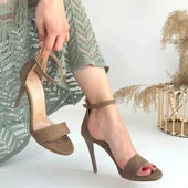 Zeoni Vizon Süet Topuklu Ayakkabı thumbnail 3