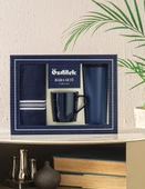 Özdilek Maskülen Kutulu Havlu Baba Seti-Wonder Lacivert thumbnail 4