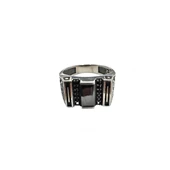 Onyx ve Zirkon Taşlı Gümüş Yüzük 250057494G12Y - 3