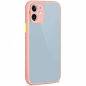 Apple iPhone 12 Uyumlu Montreal Kılıf Ve Tam Kaplayan Cam Set Pembe thumbnail 2