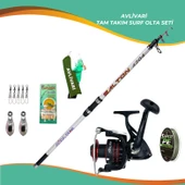 AlbaStar Salton 420 Cm 100-200 Gr AlbaStar Brutto 5000 Tam Takım Hobi Kıyı Surf Olta Seti - 1