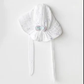 Andywawa Ac25580 Magical Butterfly Müslin Bebek Şapka White - 1