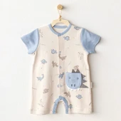 Andywawa Ac25917 Romper Dino Bebek Tulum Beige - 1
