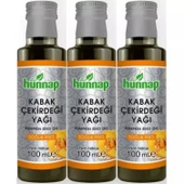 Hünnap Kabak Çekirdeği Yağı 100ML (Soğuk Press) (3 Lü Set) - 1