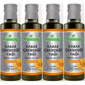 Hünnap Kabak Çekirdeği Yağı 100ML (Soğuk Press) (4 Lü Set) - 1