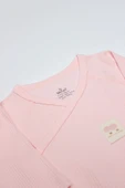 Bistyle Organic Modal Flying Balloons Kruvaze Uzun Kol Body Bs17121 Pembe - 3