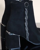 Konfores 1732-248027 Tpu Tabanlı Ayna Ökçeli Bayan Klasik Bot - 1