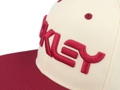 Oakley Mark III Flat Brim Şapka FOS901496 1AD Arctic White Iron Red - 6