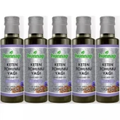Hünnap Keten Tohumu Yağı 100ML (Soğuk Press) (5 Li Set) - 1