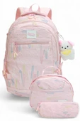 Relaxion 2173-1430 İthal Ürün Kız Çocuk Üçlü Set İlkokul Sırt Çantası - 4