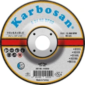 KARBOSAN 115 x 6,4 x 22,23 METAL FLEX TAŞLAMA 910550 - 25 ADET - 1