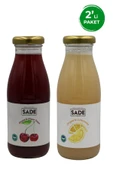 Sade Organik Organik Limonata 250ml - Organik Vişne Suyu 250 ml 2'li Paket - 1