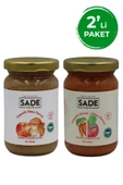 Sade Organik Organik Elma Püresi ve Havuç-Elma Püresi 100 gr (+4 ay ) 2'Li PAKET - 1