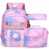 Kidessa 2055 Anatomik Sırtlı Yapılı Unisex Çocuk İlkokul Beslenmeli Sırt Çantası - 6