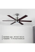 RUBENİS RBT486 BRW AYDINLATMALI TAVAN VANTİLATÖRÜ thumbnail 1