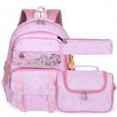 Kidessa 2055 Anatomik Sırtlı Yapılı Unisex Çocuk İlkokul Beslenmeli Sırt Çantası - 1