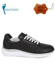 Konfores 2005-273075 Hakiki Deri Anatomik Tabanlı Kadın Sneakers Ayakkabı - 1