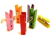 Renkli Mini Ahşap Mandal - 3