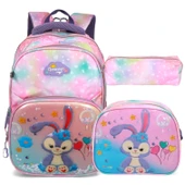 Kidessa 2035-1370 Relaxion Anatomik Sırtlı Yapılı Unisex Beslenmeli İlkokul Çantası - 10