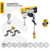 RTM490 Elektrikli Vinç 1900 W 600/1200 Kg Bakır Sargı - 1