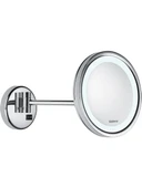 Valera Swiss Optima Light One LED Aydınlatmalı Açma - Kapama Düğmeli Yatay Eksen Ayarlı 3x Büyüteçli Krom Kaplamalı Ayna - 1
