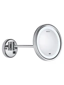 Valera Swiss Optima Light Smart Sansörlü Otamatik Işıklı LED Aydınlatmalı Yatay Eksen Ayarlı 3x Büyüteçli Krom Ayna - 1