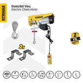 RTM480 Elektrikli Vinç 1300 W 400/800 Kg Bakır Sargı - 1
