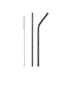 5 Parça Metal Pipet - Paslanmaz Çevre Dostu Metal Pipet Fırça Seti - 3