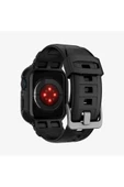 Spigen Apple Watch 45mm (Seri 9/8/7) Kılıf & Kordon Kayış Rugged Armor Pro Black Outlet - 3