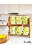 MISS BETTY 9878 CITRUS STANDLI 6LI PORSELEN BAHARATLIK - 1