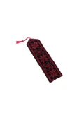 Filistin Geleneksel Kırmızı Nakışlı Kitap Ayraçı 18*5 Cm A300022 - 4
