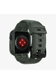 Apple Watch Seri (45mm / 44mm) Kılıf, Spigen Rugged Armor Pro Military Green - 3