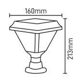 Maxled MX-9012 Solar Bahçe Armatürü | 30W 2CCT Güneş Enerjili Dış Mekan Aydınlatma - 2
