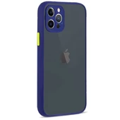 Apple iPhone 11 Pro Uyumlu Montreal Kılıf Ve Tam Kaplayan Cam Set Lacivert - 2