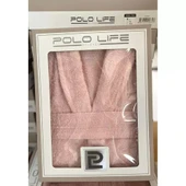 Polo Life Kutulu %100 Pamuk Tek Bornoz Şalyaka-A.Pembe (L Beden) - 2