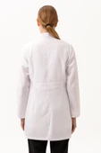 Adiantum Kadın Doktor Öğretmen Laboratuvar Önlüğü - Beyaz, Uzun Kollu, Rahat Kesim thumbnail 5