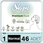 Sleepy Bio Natural Premium Plus Hijyenik Ped Mega Paket Normal 46x6 276 Adet thumbnail 1