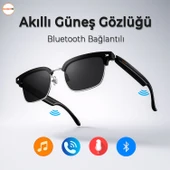 Akıllı Güneş Gözlüğü Bluetooth Komut Stereo Çift Hoparlörlü Kablosuz Unisex Polarize Trend Gözlük - 1