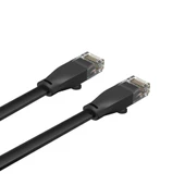 UNITEK CAT6 PATCH KABLO 10MT FLAT 1GBPS, SİYAH (C1813GBK) - 2