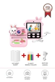 Torima CMR-33 Pembe Dijital Video Kayıt Fotoğraf Çocuk Kamerası Termal Resim Kağıt Baskılı Yazıcı - 1