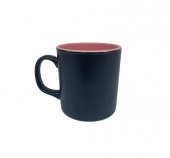 Keramika Silindirik Platin Kupa İçi Pembe thumbnail 1