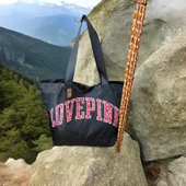 Victoria's Secret Love-Pink-Plaj-ve Günlük Kullanım İçin Kadın Çantası Genişlik-55- Derinlik-40-cm - 2
