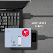 UNITEK USB3.0 TYPE-C TO USB-A ŞARJ KABLOSU 1.5MT 5GBPS (C14103BK-1.5M) - 4