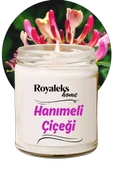 Doğal Özel Seri Kokulu Dekoratif Kavanoz Mum 210 cc - Hanımeli Esansı - RYL - 1